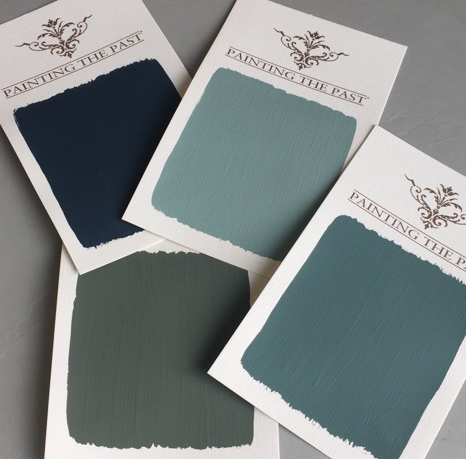 krijt verf painting the past blauw groen