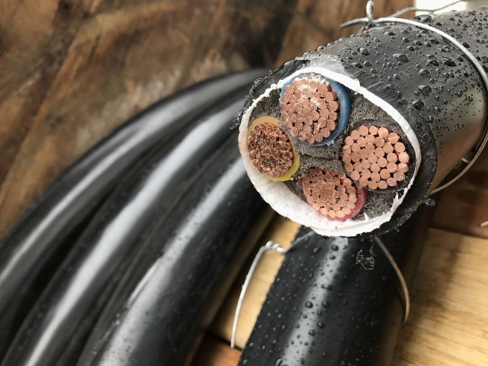 Close-up of a Cut Electrical Cable Showing Multiple Copper Wires — Atherton Location Services In Atherton, QLD