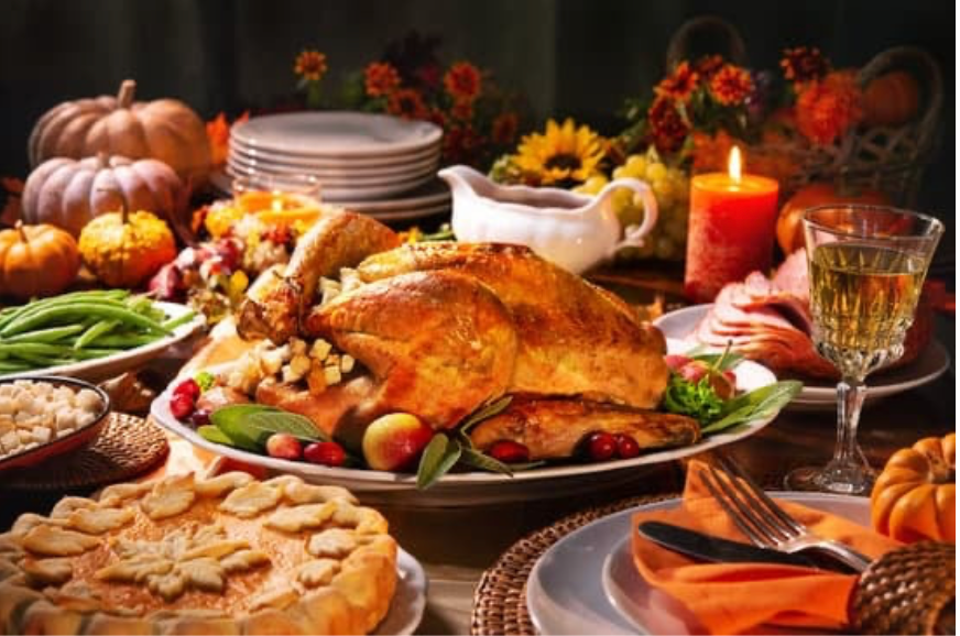 Thanksgiving and champagne