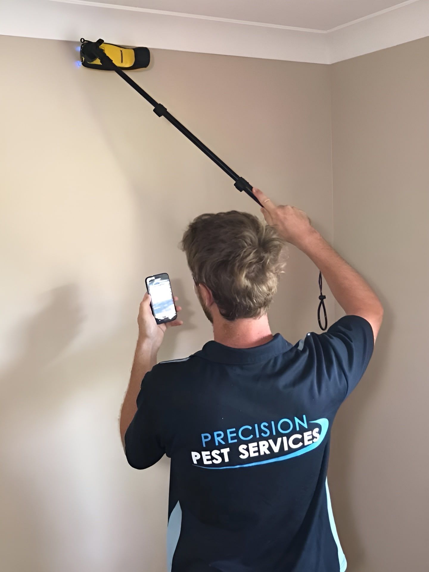 A Man Detecting Hidden Pest Activity — Precision Pest Services in Wherrol Flat, NSW