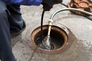 high pressure washing of drainage systems