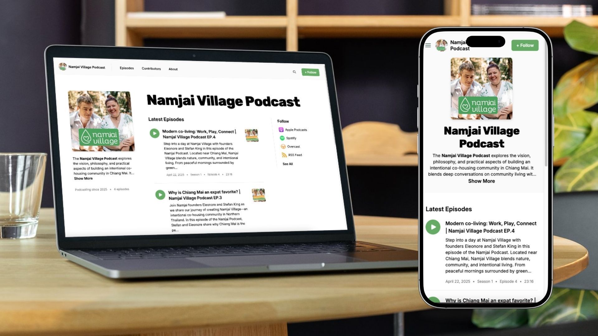 Namjai Village-podcast-website