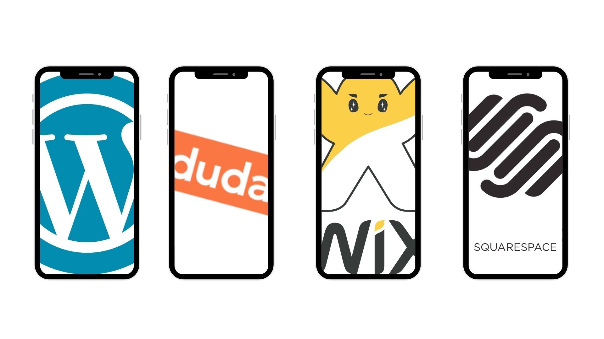 WordPress Wix Squarespace duda