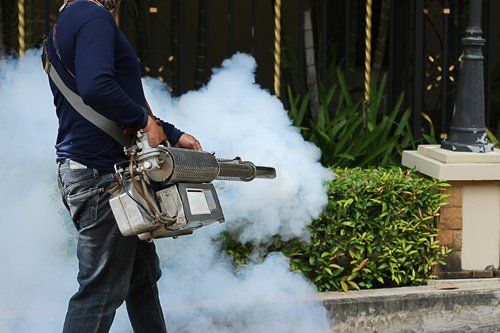 Moisture Control Services — Man Spraying Gas in Newport News, VA