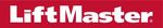 LiftMaster logo in white text on a red background.