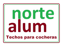A logo for norte alum techos para cocheras