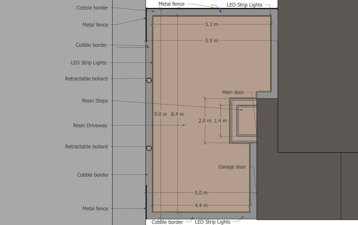 DNA Driveways 2d design for a new driveway
