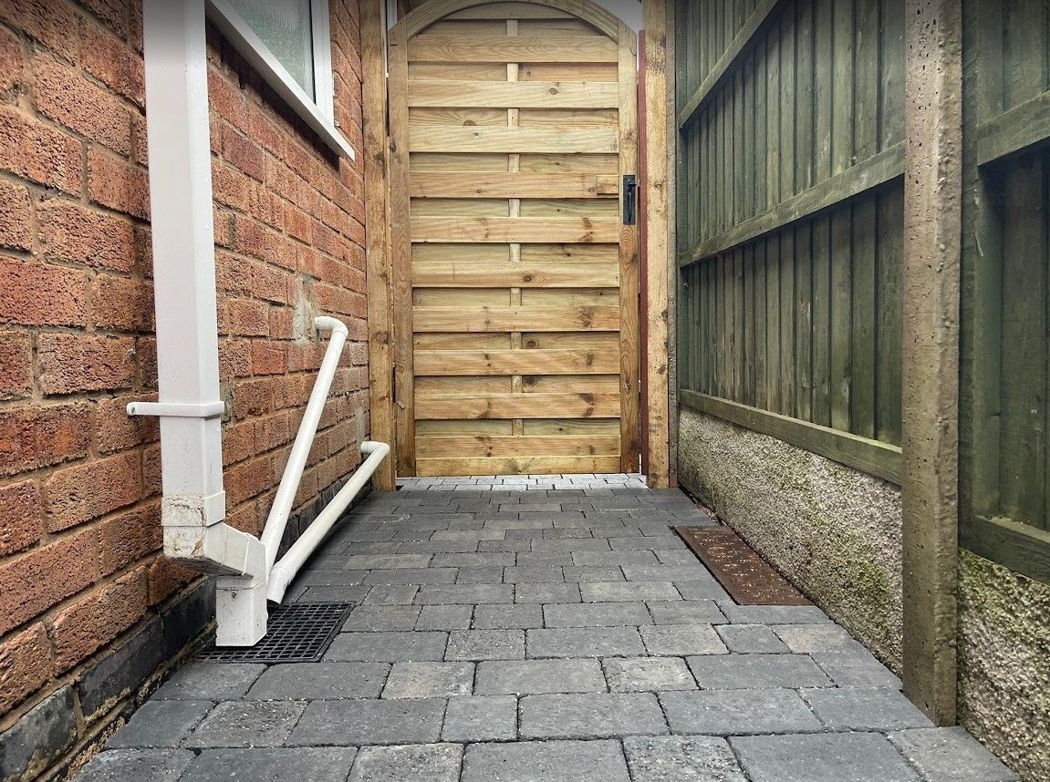 block paving pathway in Binley Woods, Coventry