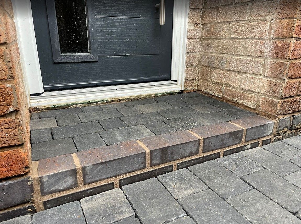 block paving step in Binley Woods, Coventry