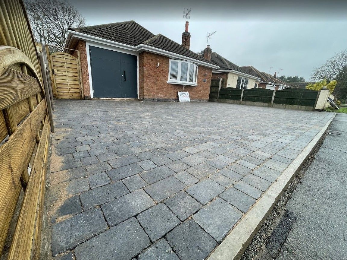 New charcoal mixed size  block paving driveway in Binley Woods, Coventry