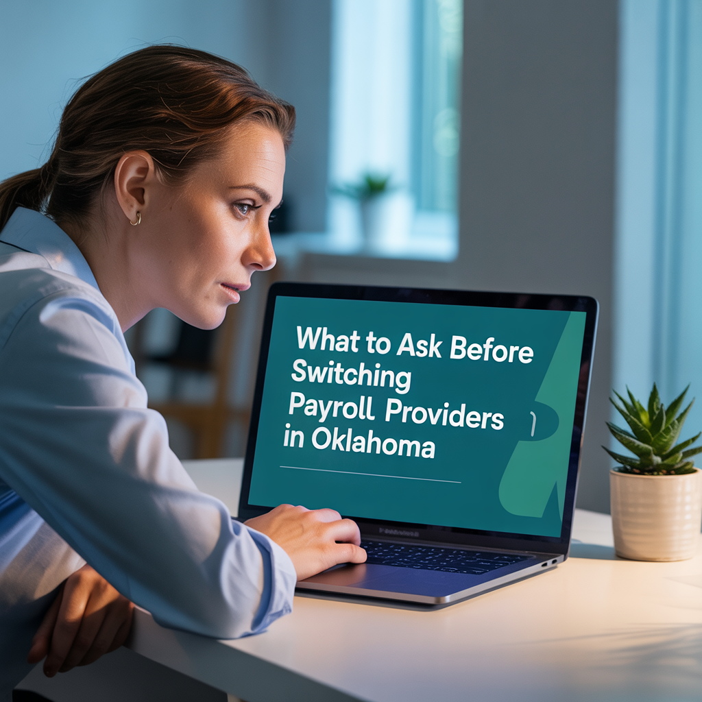 A woman is sitting at a desk using a laptop computer.