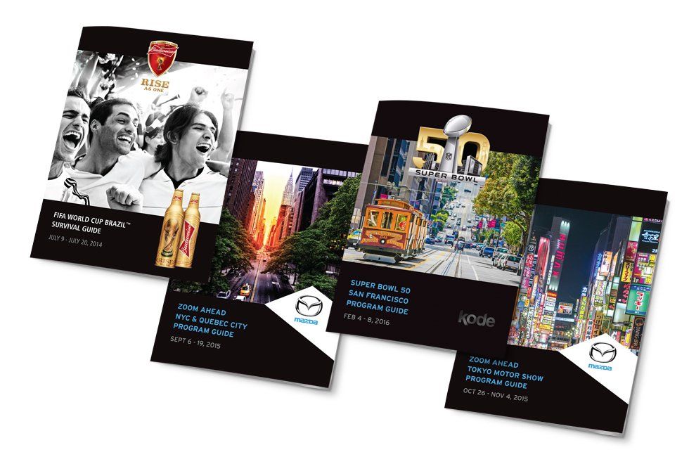 Kode Entertainment group event booklet design