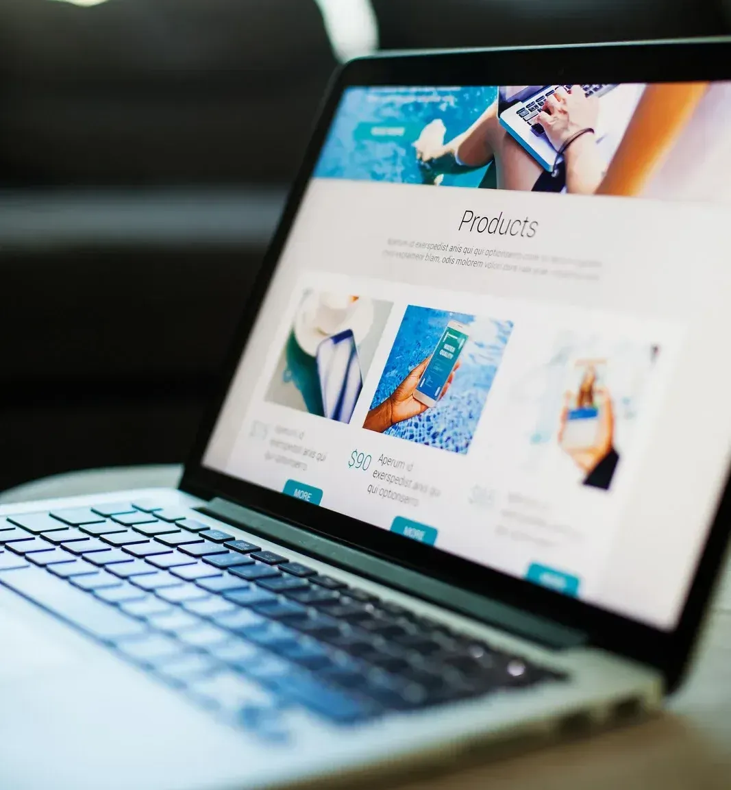 A laptop is open to a page that says ' nicole ' on it