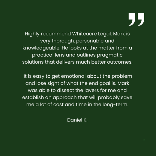 Whiteacre Google review 1