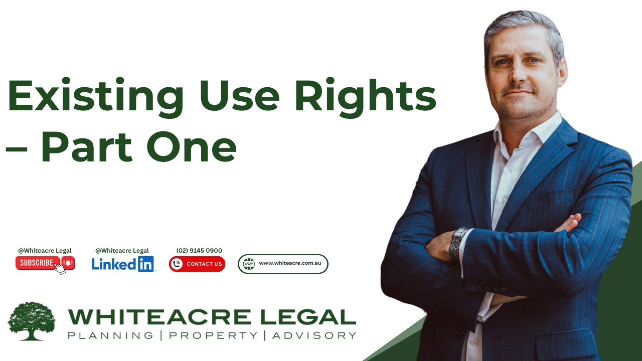 Existing Use Rights Explained