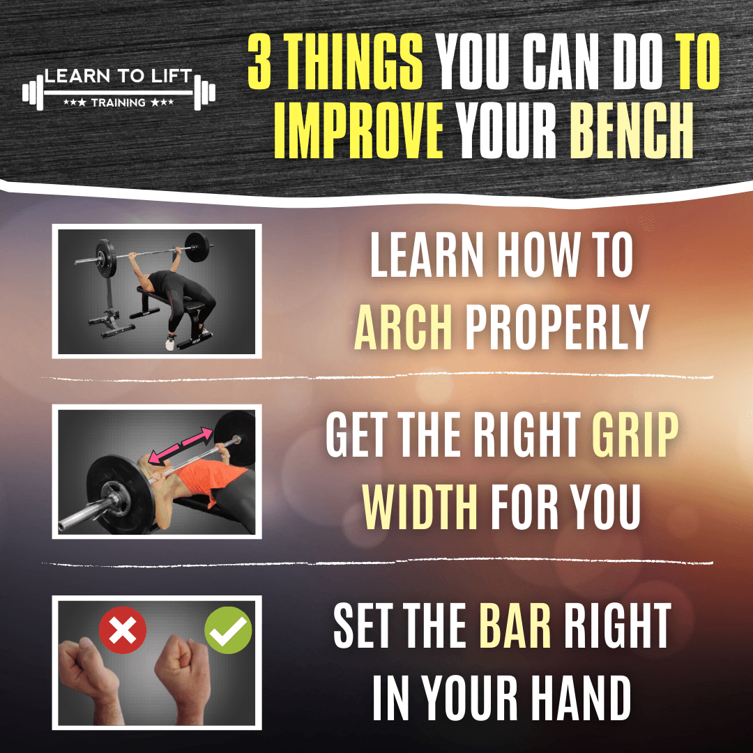 3 Things You Can Do To Improve Your Bench press