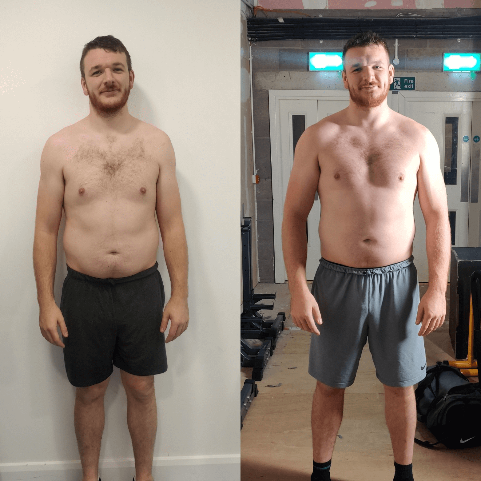 Personal Training Glasgow Man Before and After Transformation