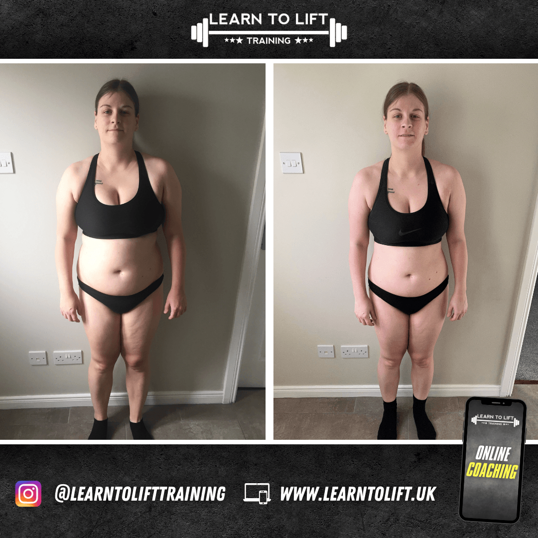 Online Personal Training Glasgow Results - Sinead 12 Week Transformation Front