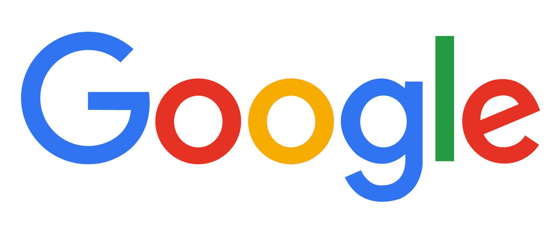 The google logo is displayed on a white background.