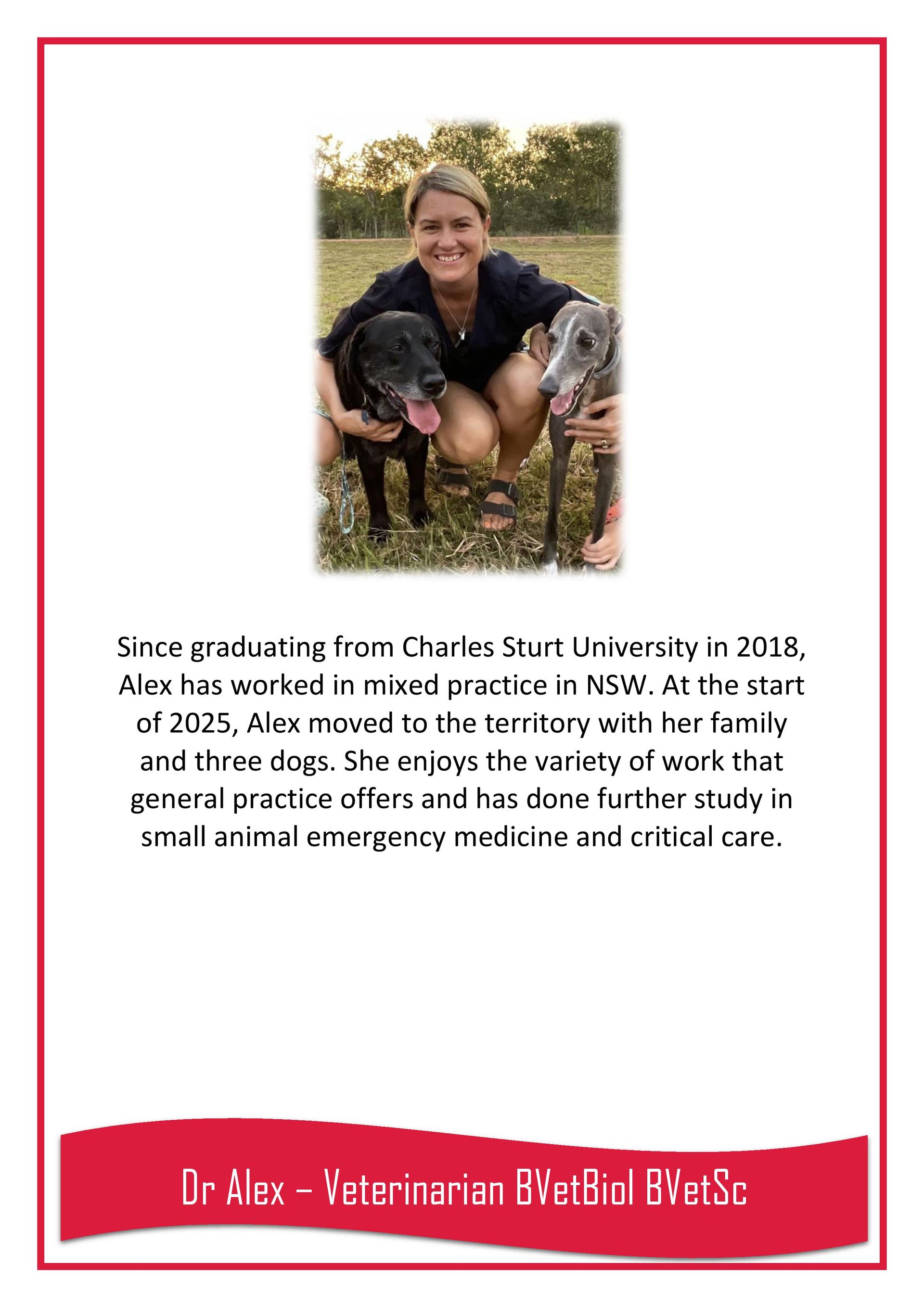 Dr Alex — Darwin My Vet Service in Wulagi, NT