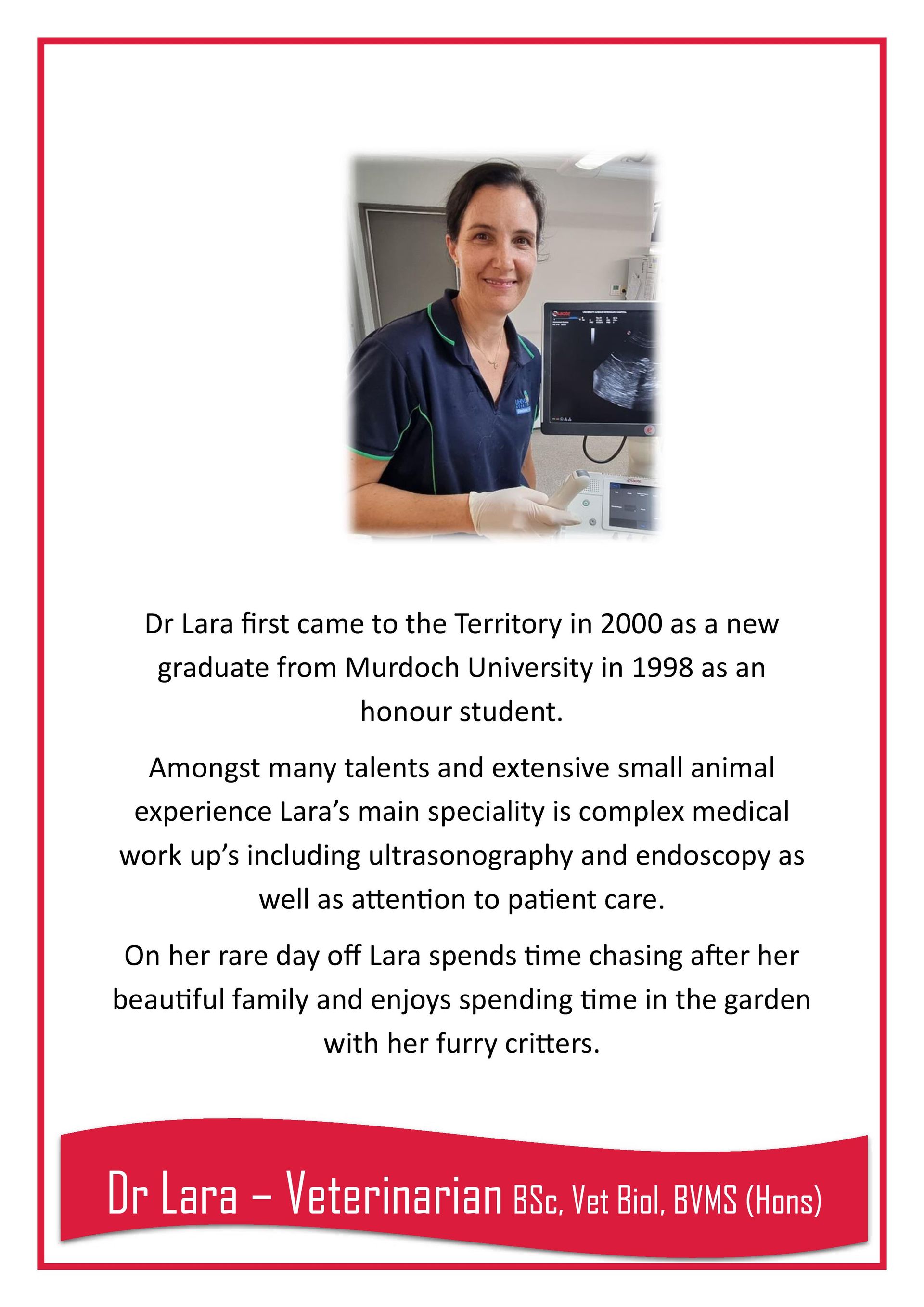 Dr Lara — Darwin My Vet Service in Wulagi, NT
