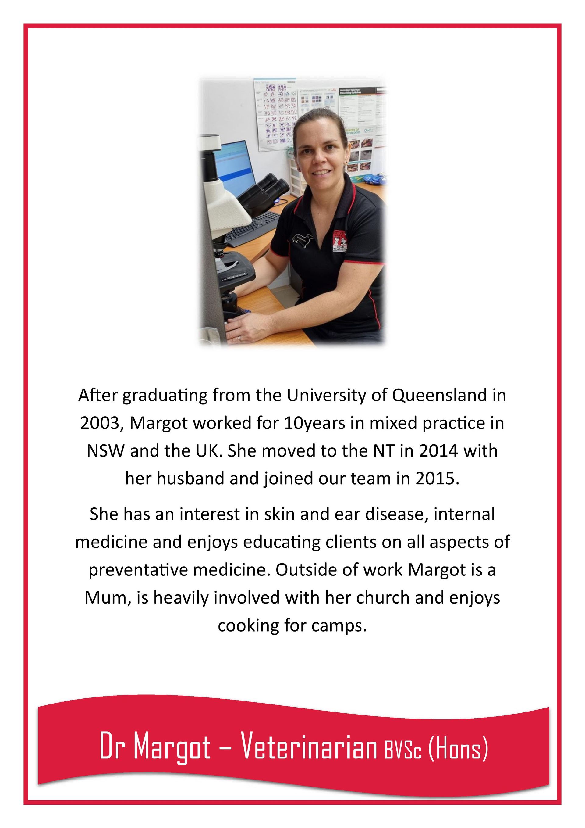 Dr Margot — Darwin My Vet Service in Wulagi, NT