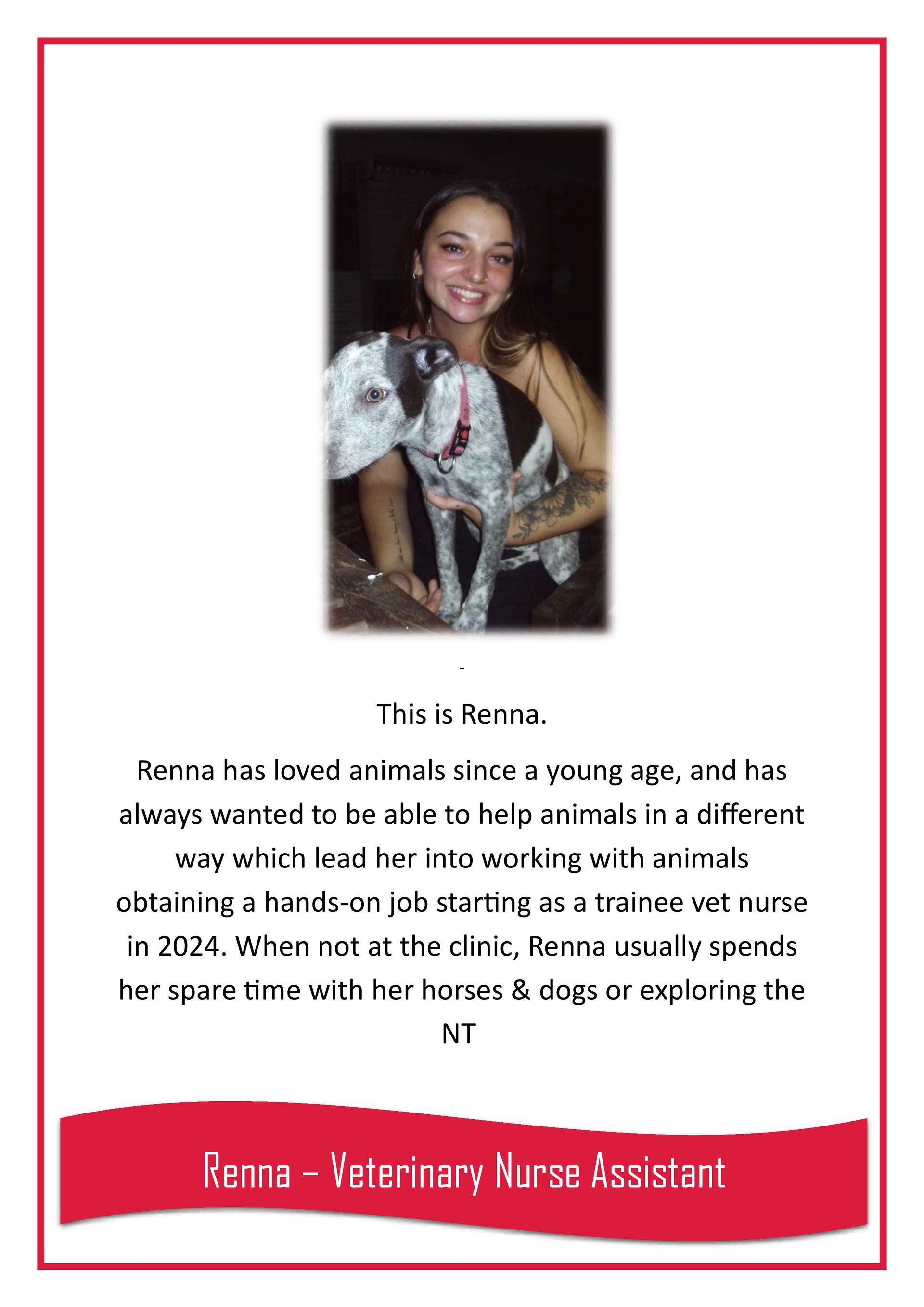 Renna — Darwin My Vet Service in Wulagi, NT