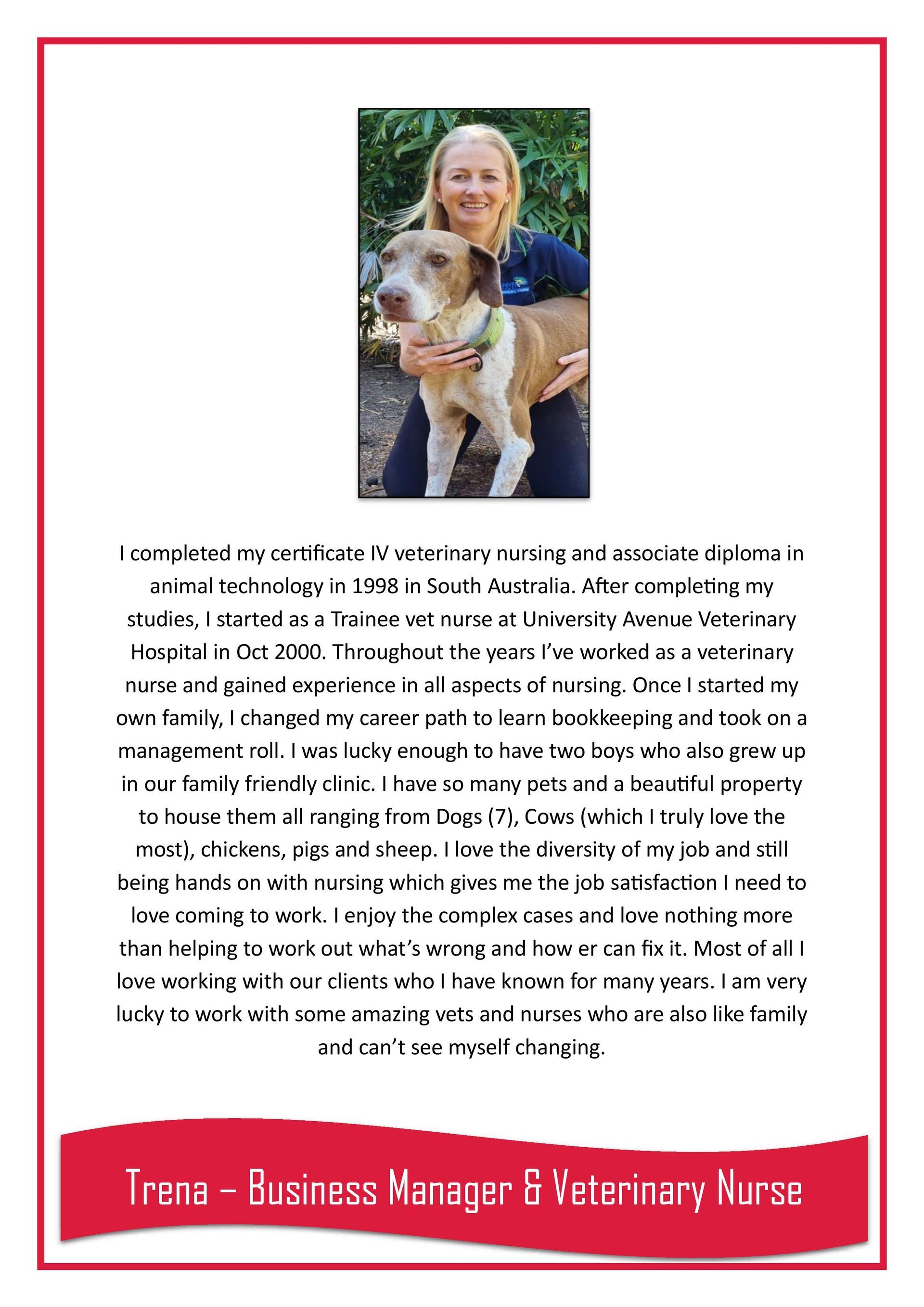 Trena — Darwin My Vet Service in Wulagi, NT