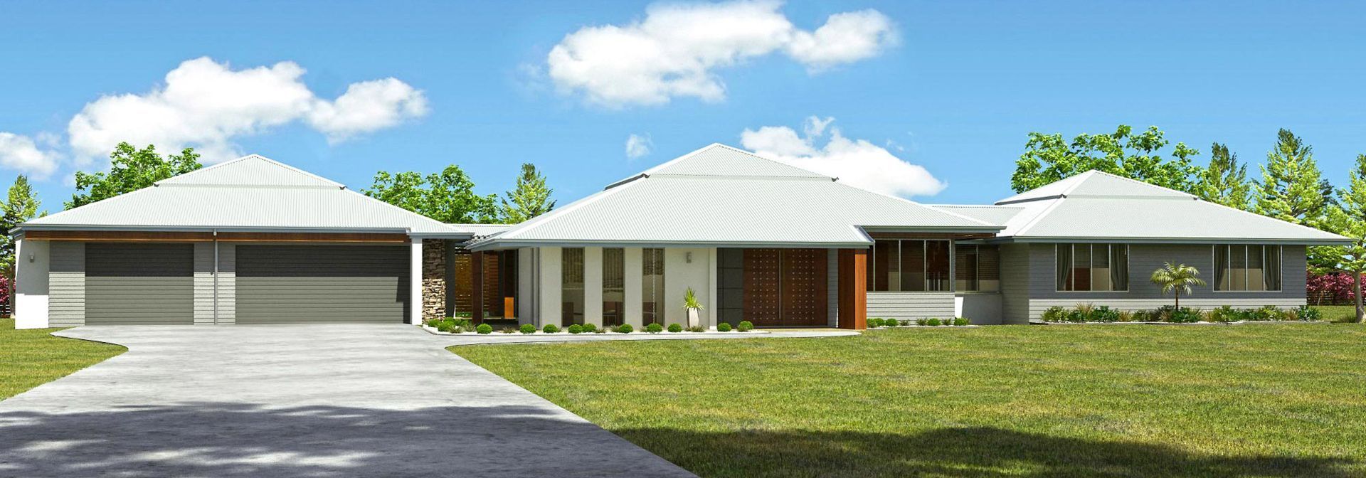A White Picket Fence Is In Front Of A House — Glenn Merrick Constructions In Airlie Beach, QLD