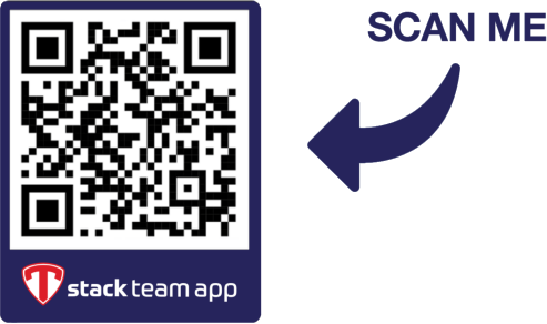 QR code for the Stack Team app with