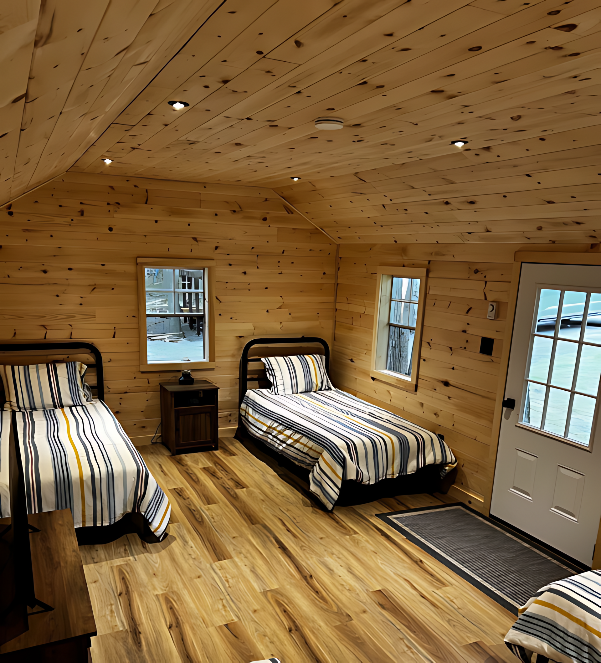 A woman is sitting at a table using a laptop computer.