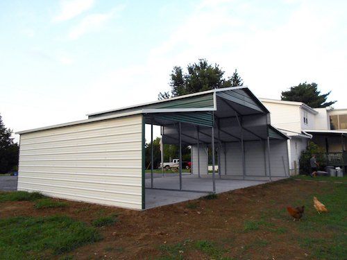 MaxSteel Vertical Metal Garage - Conestoga Builders - Carports, Garages,  Barns, RV Covers, Steel Buildings