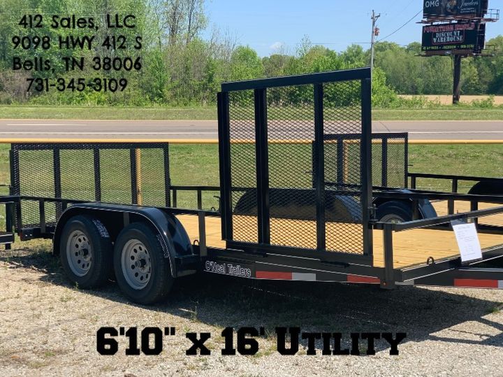 412 Sales LLC O'neal Trailers Utility, Tandem Axle, AFrame, Flatbed Trailers Bells TN