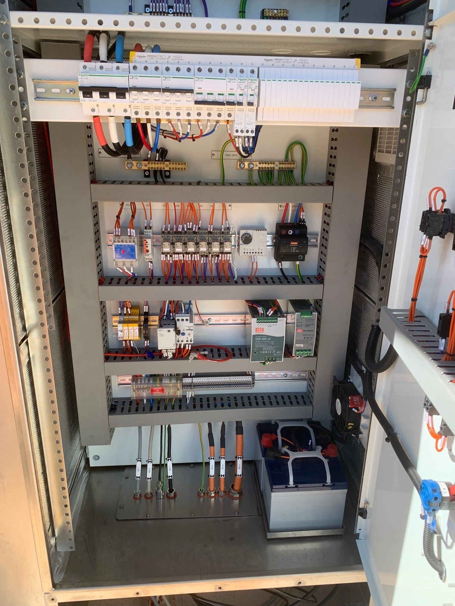 A close up of an electrical switchboard for a water treatment facility — CCD Electrical In Berrimah, NT