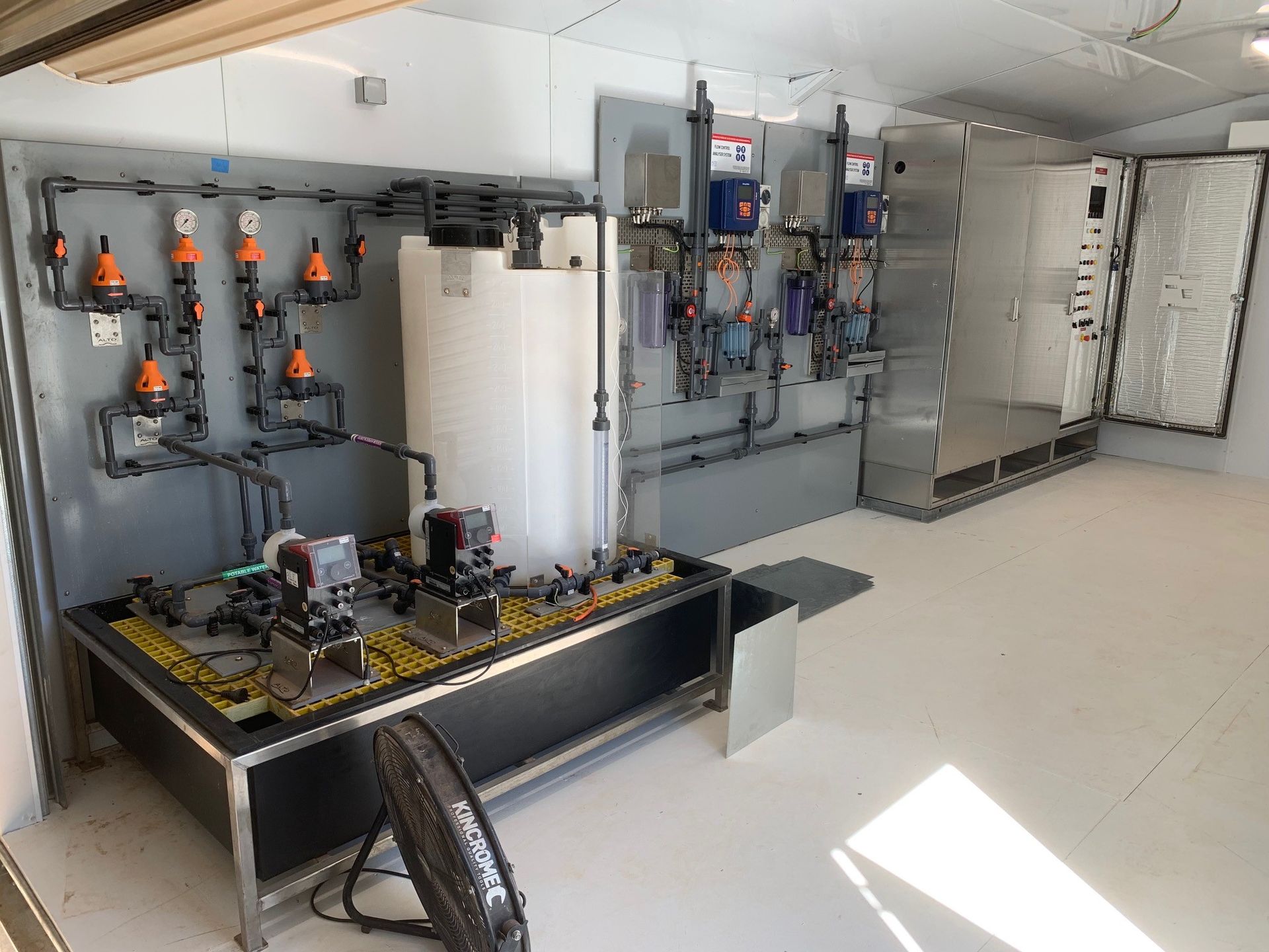 A room with lots of water treatment switchboards — CCD Electrical In Berrimah, NT