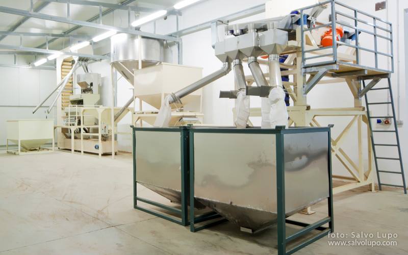 production de farine d’amande