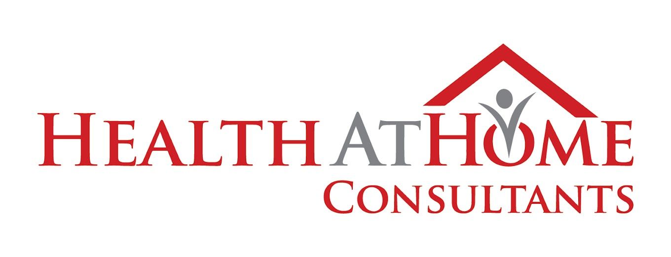 A logo for a company called health at home consultants