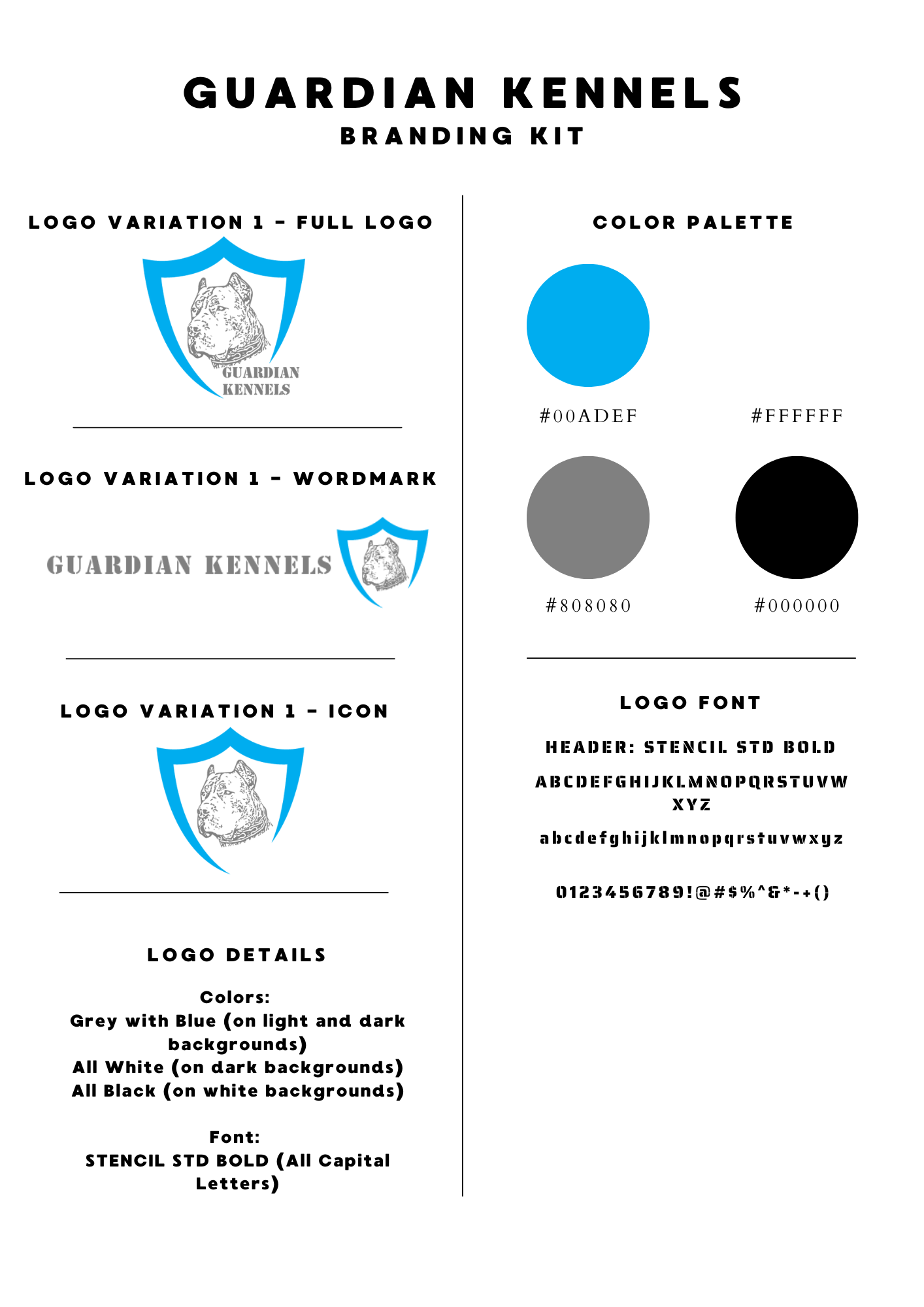 It is a guardian kennels branding kit.