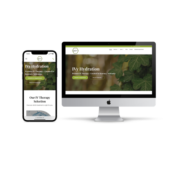 ivy hydration website design