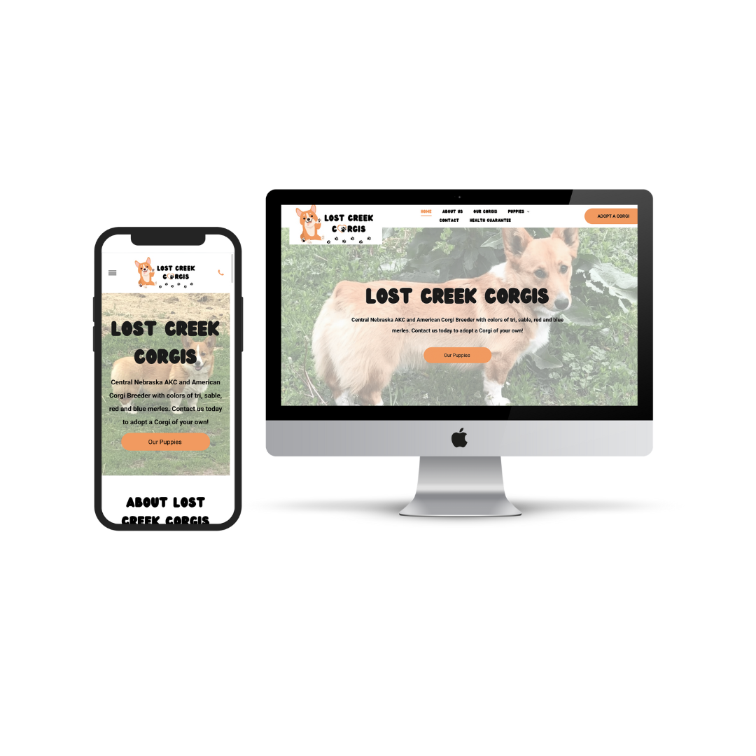lost creek corgis website design