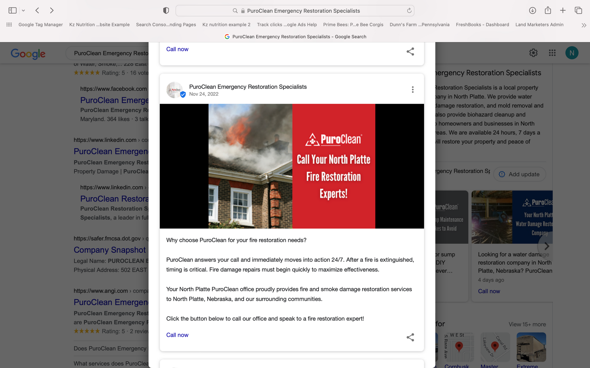 google business profile post