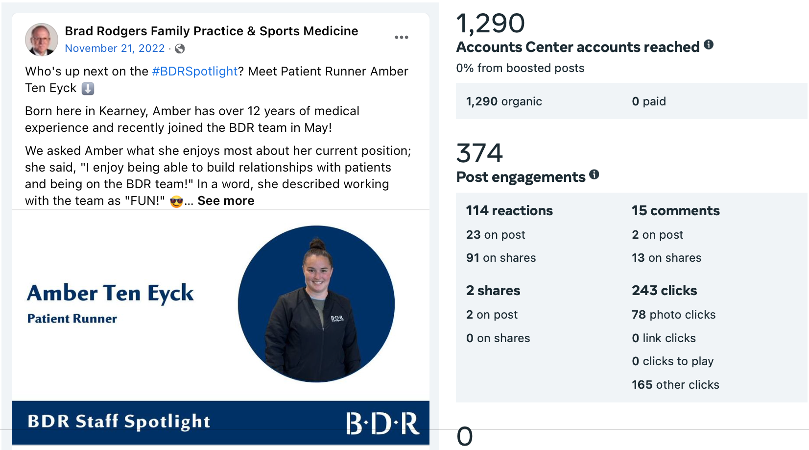 brad Rodgers medical clinic social media spotlight
