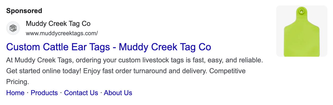 muddy creek tag co ads photo