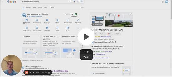 free 2025 google business profile video screenshot