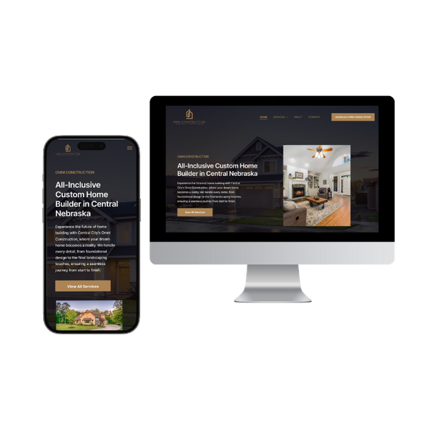 omni construction website design