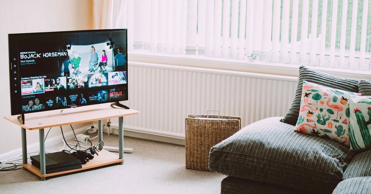 photo of a person sitting on the couch watching streaming ads