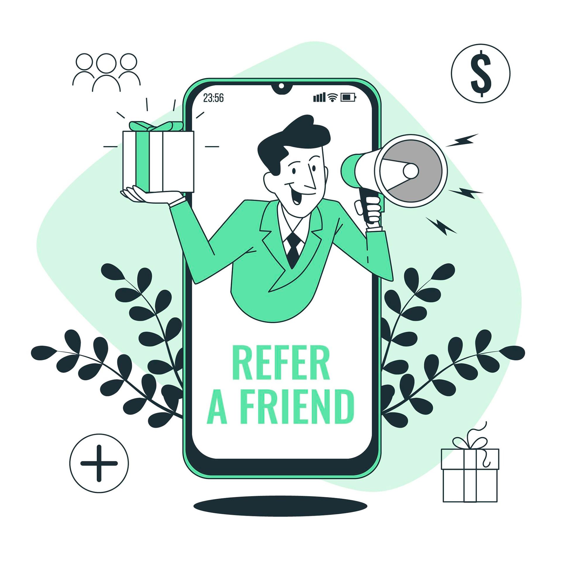 Referral concept illustration