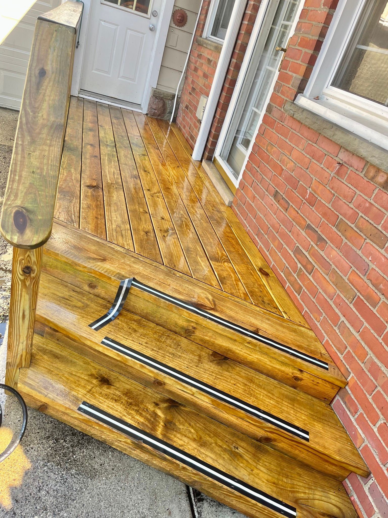 Wood Stairs - Bloomfield Hills, MI - Angelo's Maintenance and Pressure Washing
