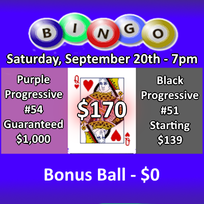 Bingo at St. John XXII Parish, 1 Arcade Road, West Seneca, NY. Every Saturday, 7pm.