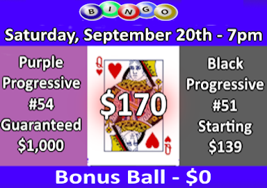 Bingo every Saturday at 7pm at St. John XXIII parish in West Seneca, NY.